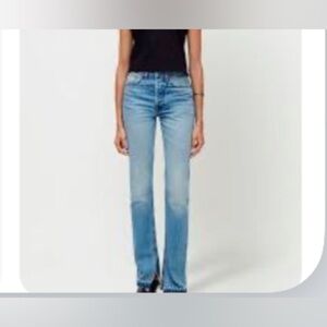 RE/DONE high-rise light wash jeans size 23